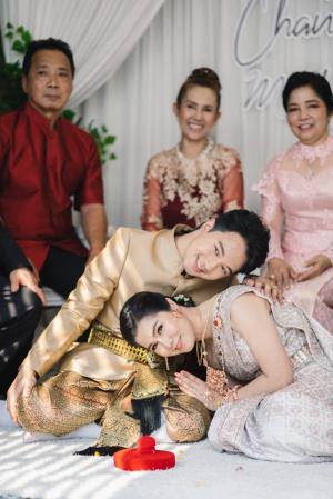 ชุดไทยเจ้าสาว ชุดไทยจักรพรรดิ์ เช่าที่แบมบี้ เวดดิ้ง ห้วยขวาง